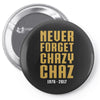 Never Forget Chazy Chaz Pin-back button