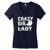 crazy bird lady Women's V-Neck T-Shirt