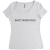 boaty mcboatface Women's Triblend Scoop T-shirt