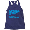my friend thinks he's smart Racerback Tank