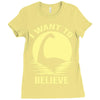 believe in nessie Ladies Fitted T-Shirt