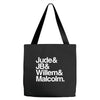 a litle life book white logo Tote Bags