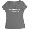 second grade squad Women's Triblend Scoop T-shirt