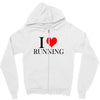i love running Zipper Hoodie