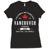 vancouver canada 2400x3200 Ladies Fitted T-Shirt