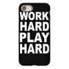 work out play hard funny iPhone 8