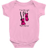 i run like a girl try to keep up Baby Bodysuit