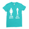 my wife your wife Ladies Fitted T-Shirt