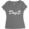 dogs Women's Triblend Scoop T-shirt