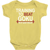train insaiyan gym training to beat goku or krillin dbz dragon ball z Baby Onesie