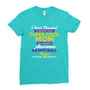 I Never Dreamed I'd Grow Up To Be A Super Cool Mom Of A Freaking Aweso Ladies Fitted T-Shirt