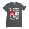 as a scorpio i have 3 sides Ladies Fitted T-Shirt