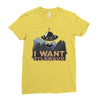 I Want to Leave Ladies Fitted T-Shirt