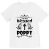 I Am One Blessed Poppy V-Neck Tee