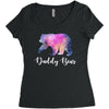 Daddy Bear Women's Triblend Scoop T-shirt