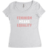 Feminism Means Equality Women's Triblend Scoop T-shirt