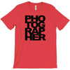 photographer camera photography modern text photos scrapbook geek t sh T-Shirt