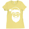 santa hipster Ladies Fitted T-Shirt