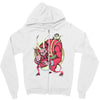 krampus (blood red) Zipper Hoodie