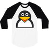penguin face 3/4 Sleeve Shirt