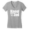 kneel before zod Women's V-Neck T-Shirt