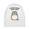 i am in love with cats Baby Beanies
