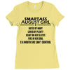Smartass August Girl Ladies Fitted T-Shirt