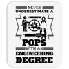Never Underestimate A Pops With An Engineer Degree Mousepad