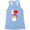 i love santa noel Racerback Tank