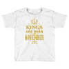 kings are born  november Toddler T-shirt