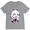 michael myers floral mask V-Neck Tee
