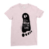eat drink and be scary 2 Ladies Fitted T-Shirt