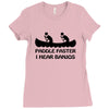 paddle faster i hear banjos t shirt funny humor deliverance nerd geek Ladies Fitted T-Shirt