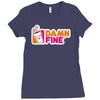 damn fine Ladies Fitted T-Shirt