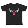 breast with pink ribbon Toddler T-shirt