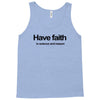 have faith in science and reason t shirt medium funny atheism religion Tank Top