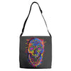 skull kid draw Adjustable Strap Totes