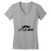 big man little man Women's V-Neck T-Shirt