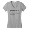 Bisexual Dictionary Women's V-Neck T-Shirt