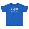 footy &amp; beer what else is there Toddler T-shirt