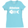 atheism fish skeleton Ladies Fitted T-Shirt
