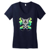 tribal alolan marowak Women's V-Neck T-Shirt