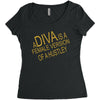 a diva Women's Triblend Scoop T-shirt