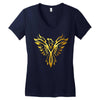 Phoenix Tribal Bird Women's V-Neck T-Shirt