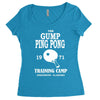 forrest gump   ping pong camp   cult film Women's Triblend Scoop T-shirt