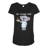 my puns are Maternity Scoop Neck T-shirt
