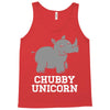 chubby unicorn rhino Tank Top