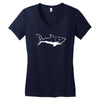 hai haie selachii shark der wei&szlig;e hai jaws neu Women's V-Neck T-Shirt