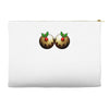christmas pudding boobs funny Accessory Pouches