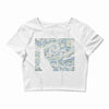 ascii night Crop Top